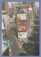CP - USA NEW YORK TIME SQUARE CROSSROADS - CAFÉS CINÉMAS RESTAURANTS - PUB SONY COCA CASTRO SANTORY WHISKY - WORLDPOST - Time Square