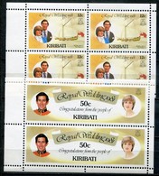 Kiribati Mi# 371-374 C MHB Postfrisch MNH - Lady Diana  Royal Wedding - Kiribati (1979-...)