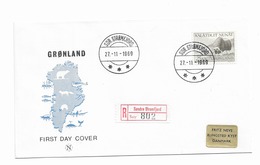 1958 FDC  Greenland Mi 41 - Covers & Documents