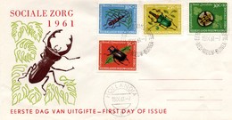 Insectes Insekt - FDC Nederlands Nieuw-Guinea Nouvelle-Guinée NL - Hollandia 1961 - Netherlands New Guinea