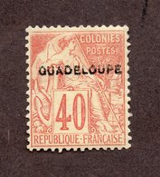 Guadeloupe N°24 N* TB Cote 75 Euros !!!RARE - Usados