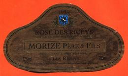 étiquette De Rosé Des Ricey 1995 Morize Père Et Fils à Les Riceys - 75 Cl - Vino Rosato