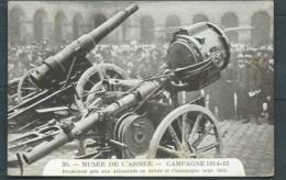 N°20 - Musée De L'Armée - Campagne 1914/15 - Projecteur Pris Aux Allemands En Artois Et Champagne ( Sept 1915  Maca06106 - Guerra 1914-18