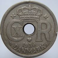 LaZooRo: Denmark 25 Ore 1936 VF / XF - Dinamarca