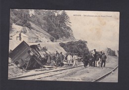 Rare Modane (73) Déraillement Près Du Grand Tunnel ( Catastrophe Accident Train  Ed. F. Montaz  Ref 40716) - Modane