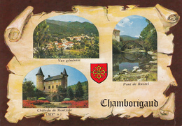 30 CHAMBORIGAUD / 3 VUES  SUR PARCHEMIN - BLASON DU LANGUEDOC - Chamborigaud