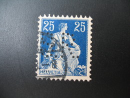 Perforé  Perfin  Suisse  à Voir ;   Perforation   SR     Ref  S 56 - Perforadas