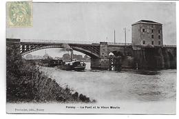 POISSY - Le Pont Et Le Vieux Moulin - PENICHE - Poissy