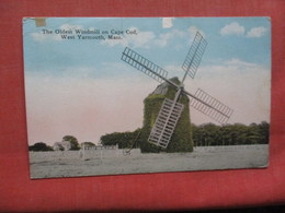 Windmill On Cape Cod  West Yarmouth-- Paper Chip Top Border- Massachusetts  Ref 3919 - Cape Cod