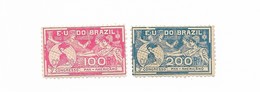 BRAZIL 1905 THIRD PANAMERICAN CONGRESS  SC. 172/173 MICHEL 161/62  MINT HINGED VF/XF! - Unused Stamps