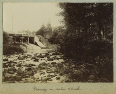 (Manche) Regnéville-sur-Mer . Barrage Et Bief Du Moulin D'Orval + Les Bords Du Canal . 3 Citrates Circa 1895 . - Ancianas (antes De 1900)