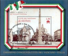 Vatican 2011 Mi# Block 35 Used - 150th Anniv. Of Unification Of Italy - Usati