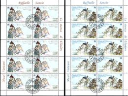 Vatican 2011 Mi# 1717-1718 Kleinbogen Used - Set Of 2 Sheets Of 10 (2 X 5) - Raphael / Paintings - Usati