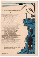 Chansons Ou Fables Revues Et Adaptées Par Nestlé. Le Renard Et La Cigogne. Illustration Beuville. - Other