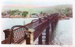 AUSTRALIA : 1909 COLOUR PICTURE CARD, SENT TO INDIA VIA SEA : COMO RAIL BRIDGE : NO POSTAGE STAMP USED, NO DUE MARKING - Brieven En Documenten