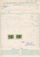 ELECTRO - COOPERATIVE - LOUVIN - LEUVEN - LOUPOIGNE - LE 30 AVRIL 1940. - Elettricità & Gas