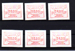 Belgique 1986, Timbres Distributeurs, Congo-Zaïre, 2X  ATM 62**, Cote 40 €, - 1980-1999