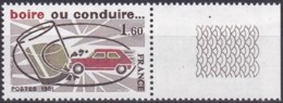 Frankreich, 1981, Mi.Nr. 2278, MNH **,Kampagne Gegen Alkohol Am Steuer. - Sonstige & Ohne Zuordnung