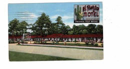 MYRTLE BEACH, South Carolina, USA, El Patio Motel, 1952 Linen Postcard - Myrtle Beach