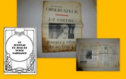 Le Nouvel Observateur N°20, 1er Avril 1965,J.P. Sartre (état); JL01 - 1950 à Nos Jours