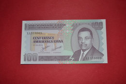 100 Francs BURUNDI - 01-05-2010  P 44a  UNC - Burundi