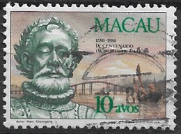 Macao Macau – 1981 Camoes Centenary 10 Avos - Gebruikt