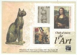 France // Blocs & Feuillet // 1999 // Philexfrance 99, Chefs-d'oeuvre De L'Art, Bloc-feuillet Neuf ** MNH No.23 - Nuovi