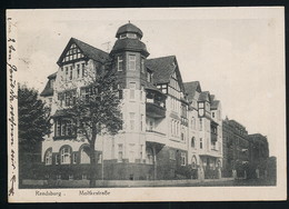 AK/CP Rendsburg  Moltkestrasse   Gel/circ . 1925   Erhaltung/Cond. 2  Nr. 00976 - Rendsburg