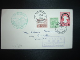 LETTRE EP 2c Surch 5c + TP 5 + TP 2 OBL.APRIL 1 1943 MANILA + CENSURE JAPON - Filipinas