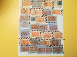 PAGINA PAGE ALBUM INDIA 1970 AIR MAIL FRAMMENTO FRAGMENT ATTACCATI PAGE WITH STAMPS COLLEZIONI LOTTO LOTS - Lots & Serien