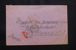 NOUVELLE CALEDONIE - Enveloppe De Nouméa Pour Paris En 1915, Affranchissement Cagou Croix Rouge  - L 54369 - Lettres & Documents