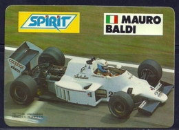 1986 Pocket Poche Calendar Calandrier Calendario Portugal Formula 1 Spirit Mauro Baldi - Tamaño Grande : 1981-90