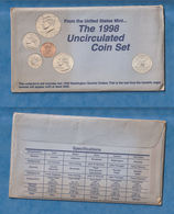 USA - The 1998 Uncirculated Coin Set - Mint Sets