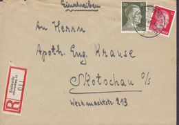 Poland Vorlaüfer Deutsches Reich Einschreiben Label KATTOWITZ (Oberschlesien) 15.6.1943 Cover Brief SKOTSCHAU Skoczów - Otros & Sin Clasificación