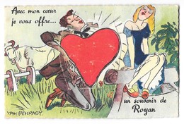 ROYAN (17) Carte à Système Dépliant Amoureux Coeur - Royan