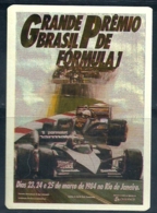 1984 1985 Pocket Poche Calendar Calandrier Calendario Portugal Formula 1 GP Brasil Rio De Janeiro N 1/12 - Tamaño Grande : 1981-90