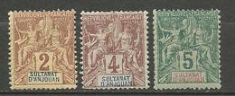 LOT ANJOUAN  NEUF* CHARNIERE / MH - Unused Stamps