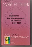 Catalogue Y&T 1992 Tome 1 Timbres De France - Francia