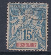 Diego-Suarez N° 43 O Type Groupe : 15 C. Bleu Oblitération Légère Sinon TB - Oblitérés