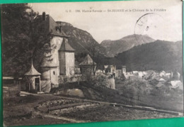 Cpa, ST-Jeoire Et Le Château De La Fléchère, Haute-Savoie 74, écrite En 1918, éd Savoisienne - Saint-Jeoire