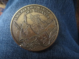 MEDAILLE AMICALE DES MARINS DES OLONNES - GRAVEUR LEMERY* ADVOCATA NOSTRA ORA PRO NOBIS - Royaux / De Noblesse