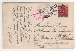 Beau  Timbre , Stamp  , Cachets , Oblitérations " Ismalia , Port Said Traffic " Sur Cp , Carte , Postcard Du 27/12/31 - Covers & Documents