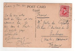 Beau  Timbre , Stamp  , Cachet , Oblitération " Louxor Winter Palace " Sur Cp , Carte , Postcard Du 07/12/32 - Covers & Documents