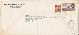 Egypt Cover Sent To Czechoslovakia 1947 - Covers & Documents