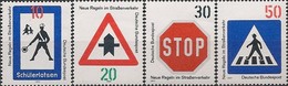 WEST GERMANY (BRD) - COMPLETE SET NEW TRAFFIC RULES (SIGNS) 1971 - MNH - Accidents & Road Safety