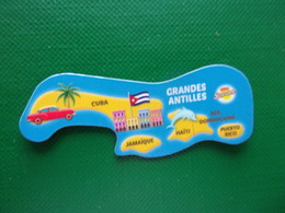 Magnet Brossard Grandes Antilles Cuba Jamaïque Haïti Puerto Rico République Dominicaine  Voiture Car - Tourisme