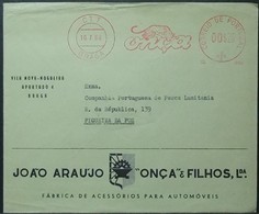 Portugal - Printed Matter Advertising Meter Franking Cover 1964 Cat Of Prey Onça - Big Cats (cats Of Prey)