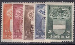 Belgium 1947 Mi#798-802 Mint Hinged - Nuovi