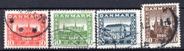 DANEMARK (Royaume) - 1920-21 - N° 122 à 125 - (Lot De 4 Valeurs Différentes) - (Retour Du Schlesweig Septentrional) - Used Stamps