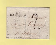 Cambray - 57 - Nord - 1827 - Courrier De La Chambre Des Notaires (incomplet) - 1801-1848: Précurseurs XIX